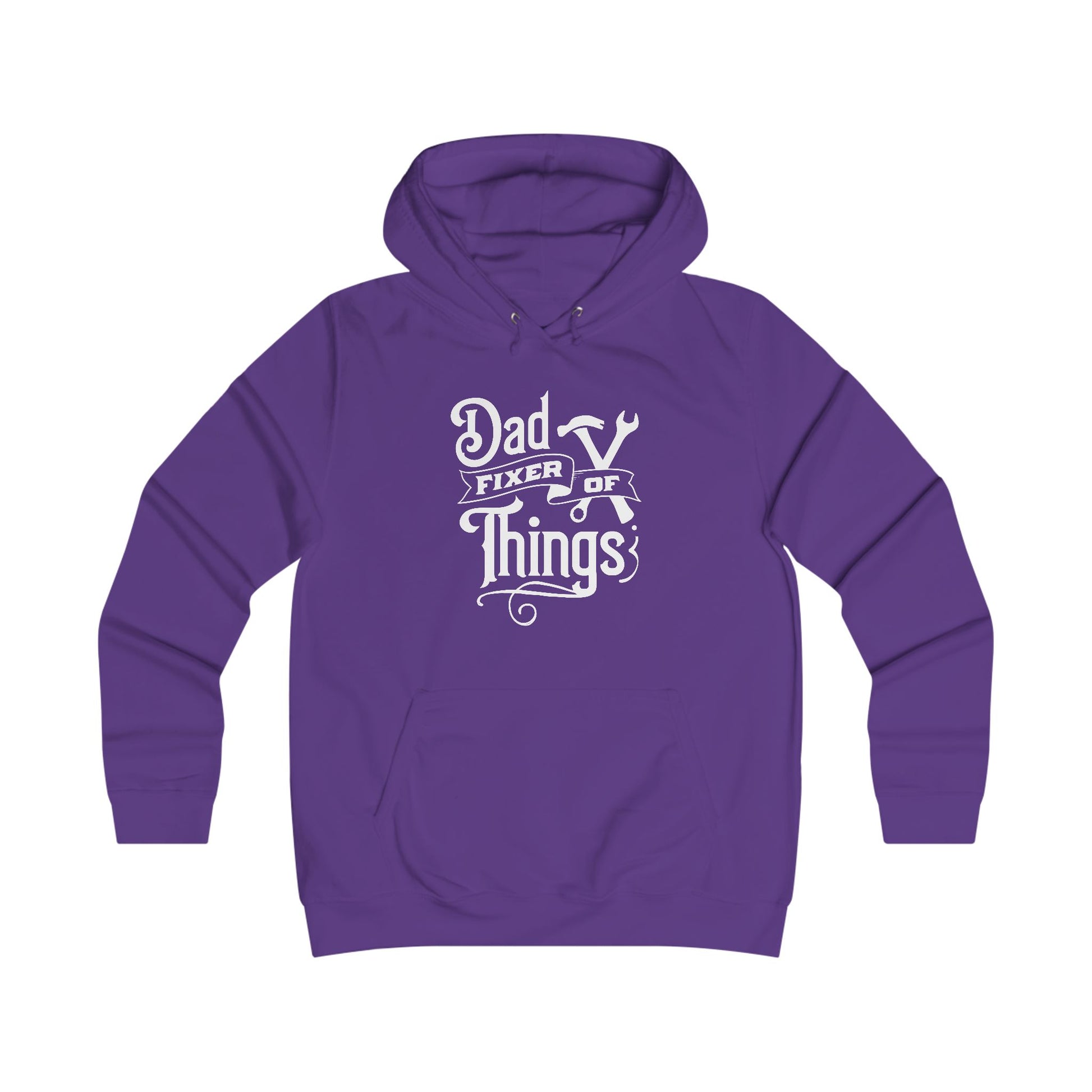 Girlie College Hoodie - Dad Fixer of Things Sweatshirt for Dads - GULLYDESIGN