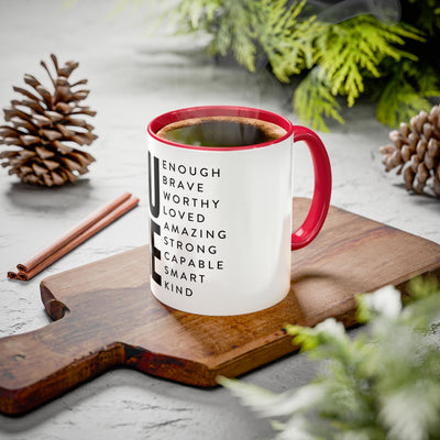 Inspirational Colorful Mug - Empowering Affirmations for Coffee Lovers