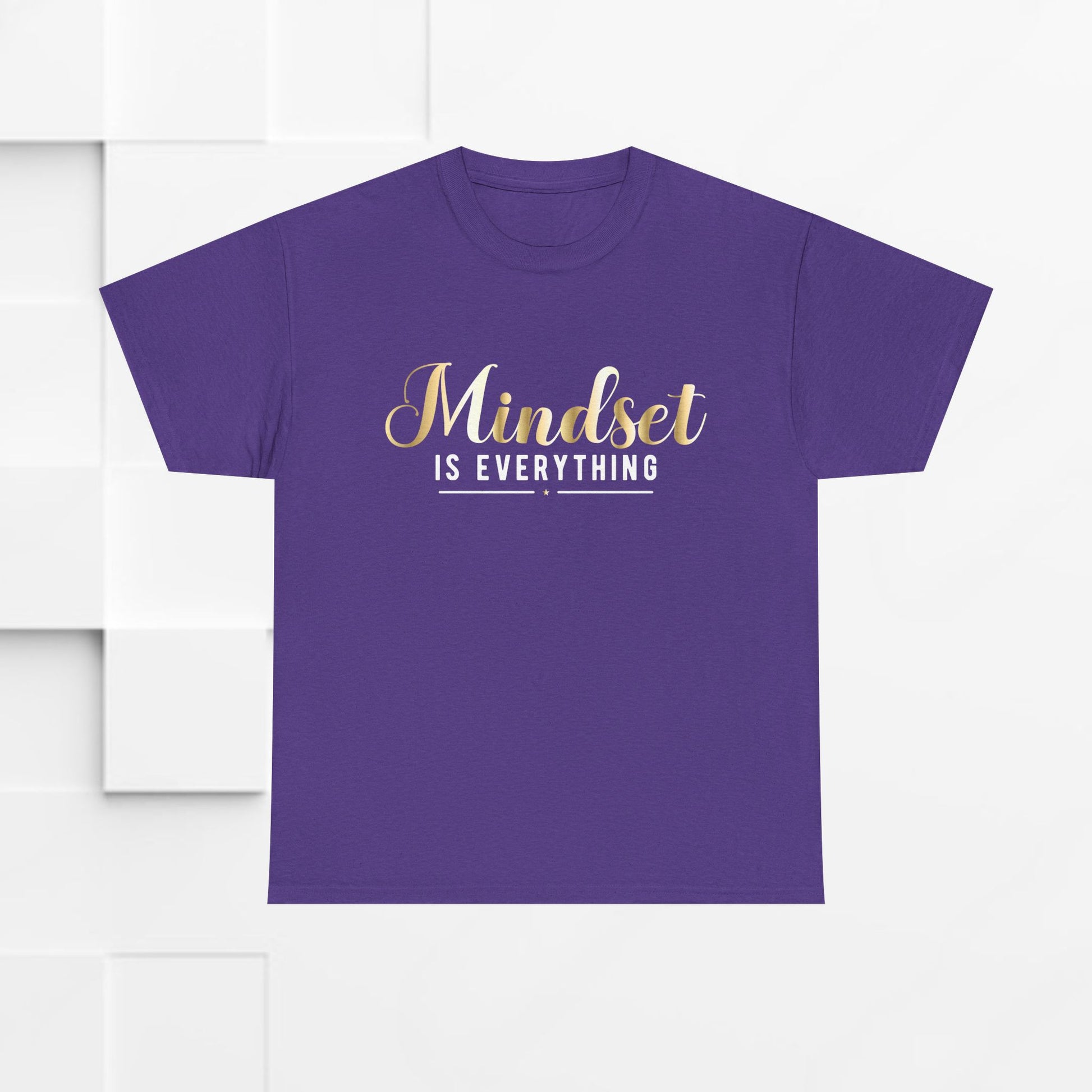 Mindset Unisex Heavy Cotton Tee - Inspirational T-Shirt for Positive Thinking - GULLYDESIGN