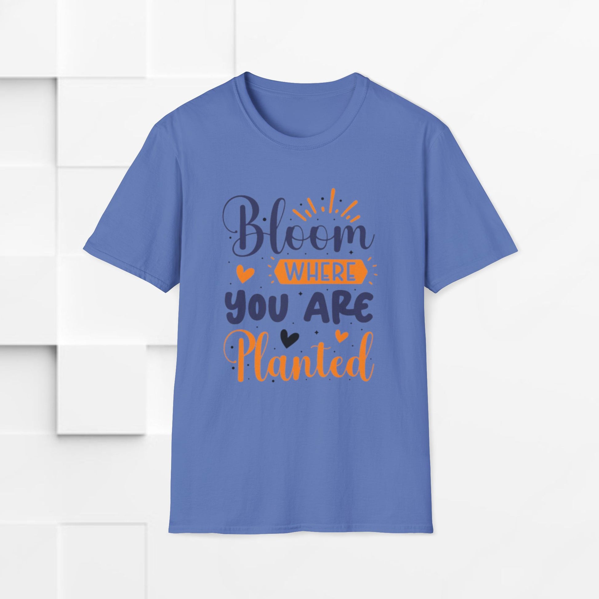 Inspirational Bloom T-Shirt - "Bloom Where You Are Planted" - GULLYDESIGN