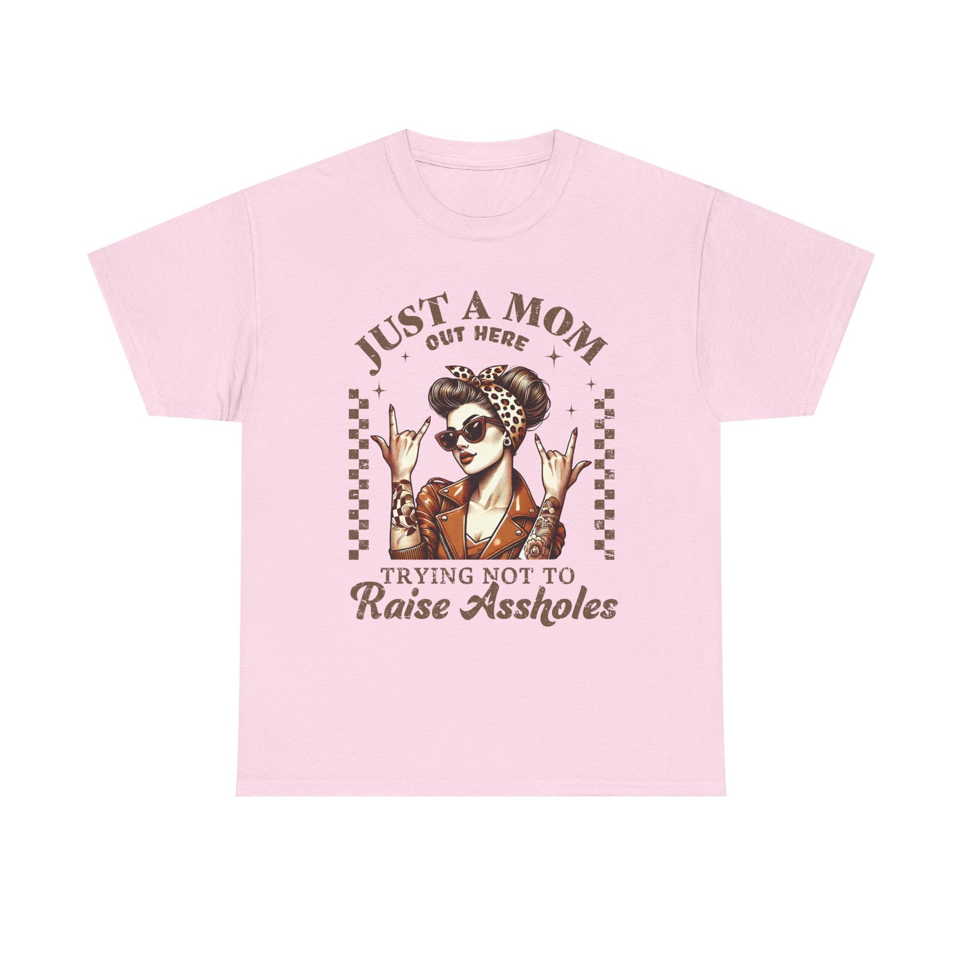 Just a Mom Unisex Heavy Cotton Tee - Funny Mom Shirt for Mother's Day - GULLYDESIGN