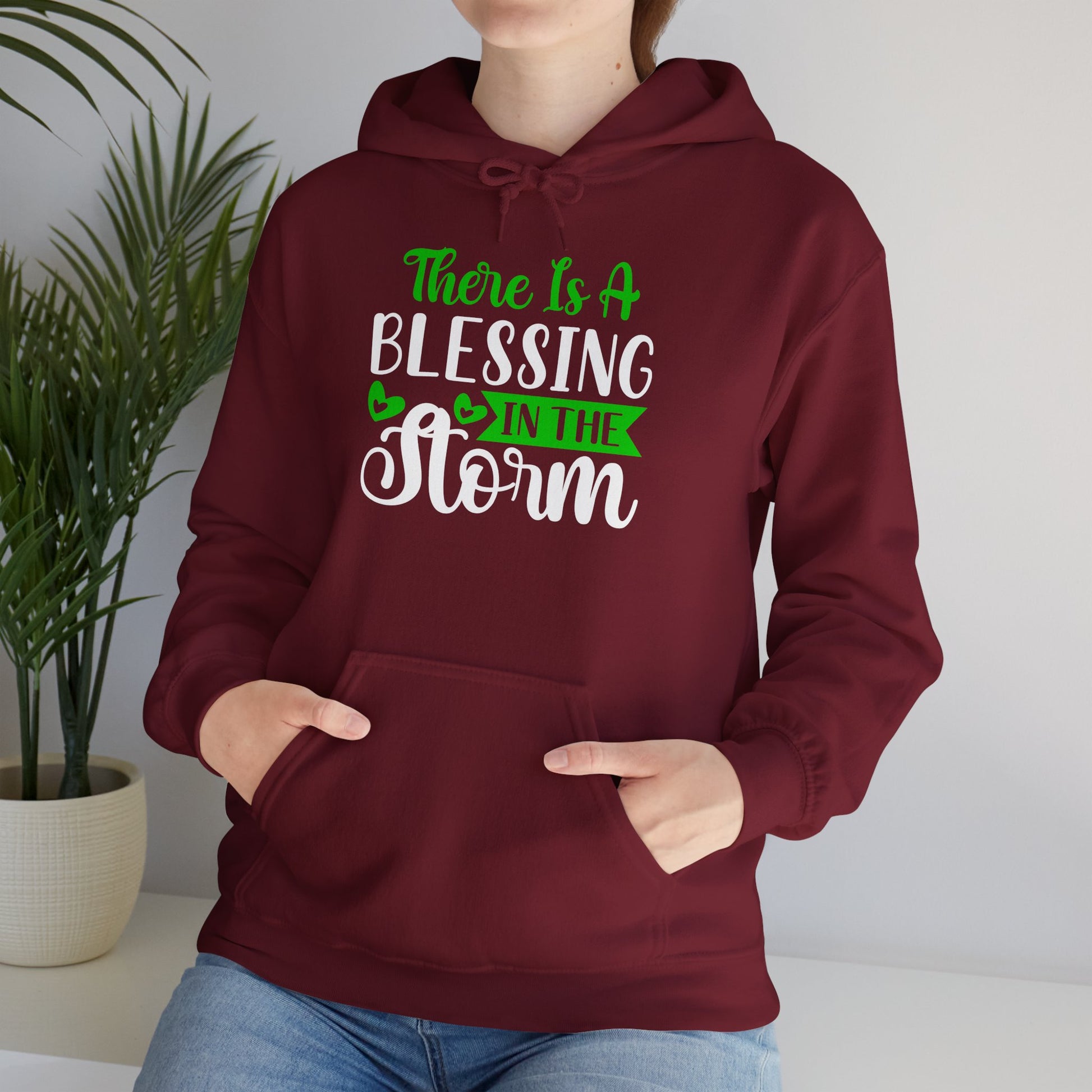 Blessing in the Storm Hoodie | Unisex Heavy Blend Sweatshirt for Comfort and Style - GULLYDESIGN