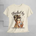 Fueled by Coffee & Chaos Unisex Tee - Fun Graphic Shirt for Coffee Lovers - GULLYDESIGN