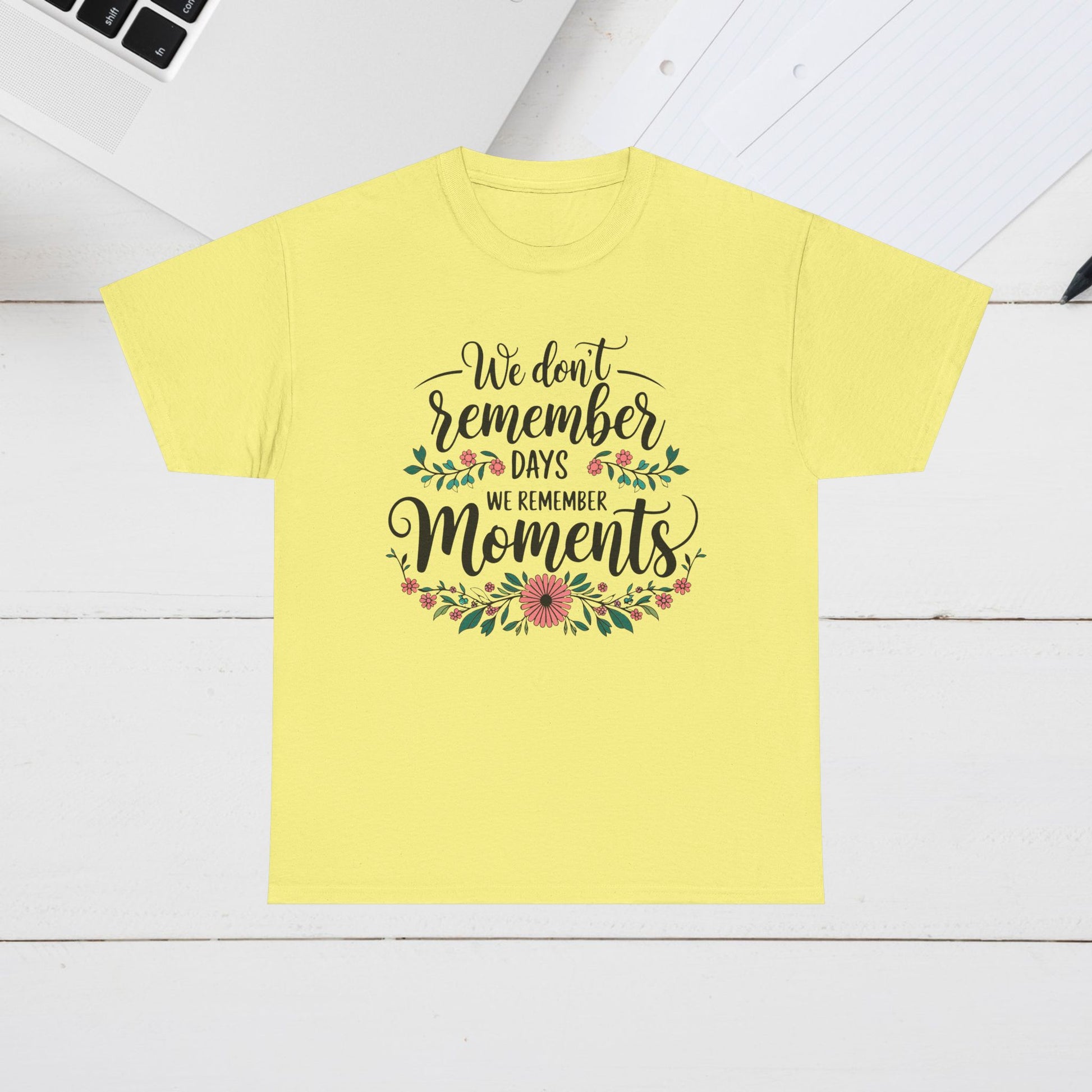 Moments Remembrance Unisex Heavy Cotton Tee - Inspirational Graphic Shirt - GULLYDESIGN