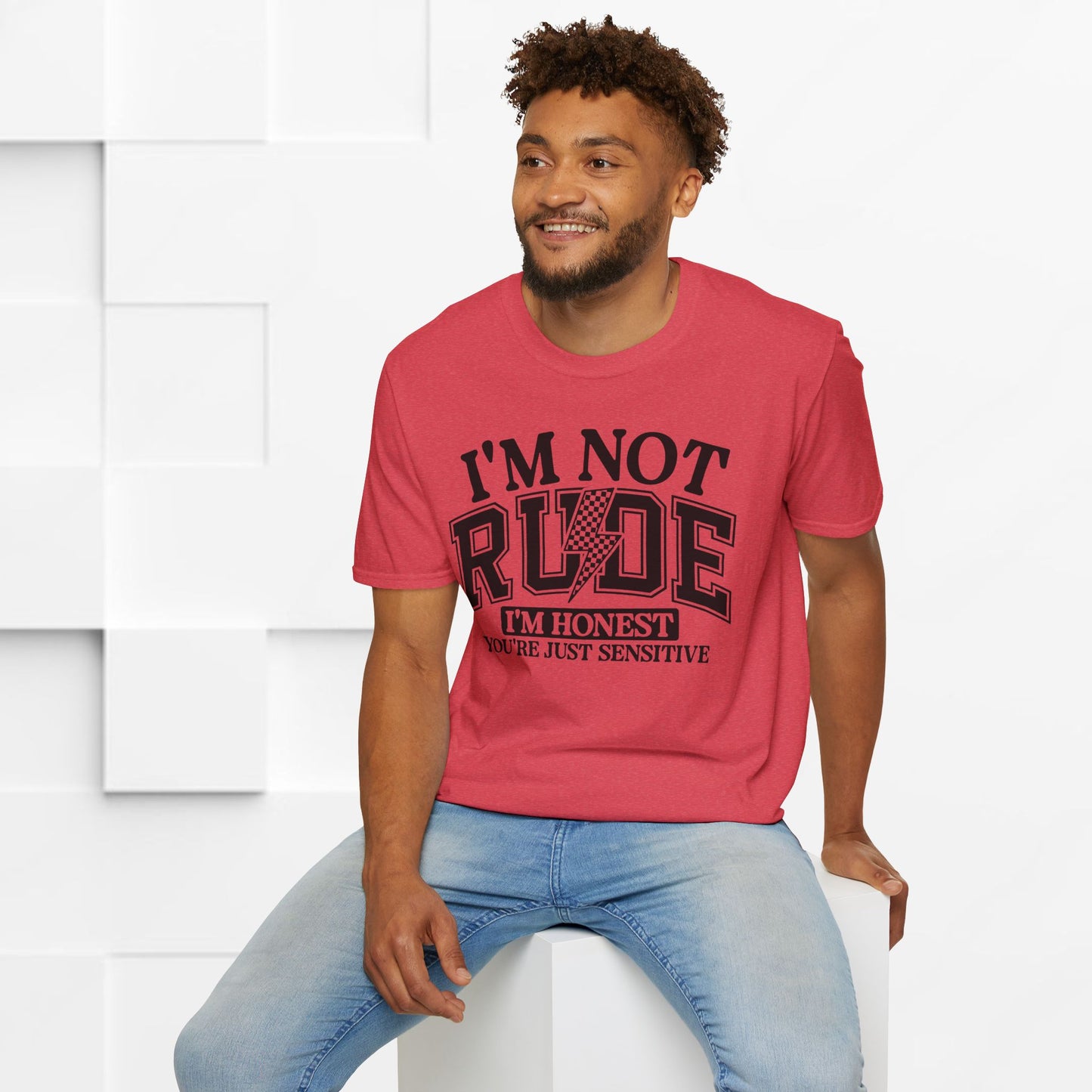 I'm Not Rude Unisex Softstyle T-Shirt – Honest Statement Tee for Fun Encounters