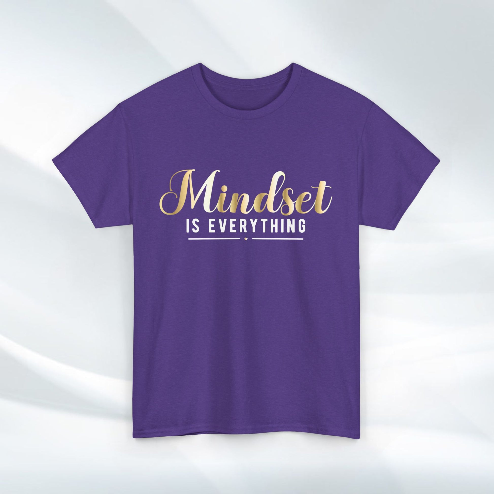 Mindset Unisex Heavy Cotton Tee - Inspirational T-Shirt for Positive Thinking - GULLYDESIGN