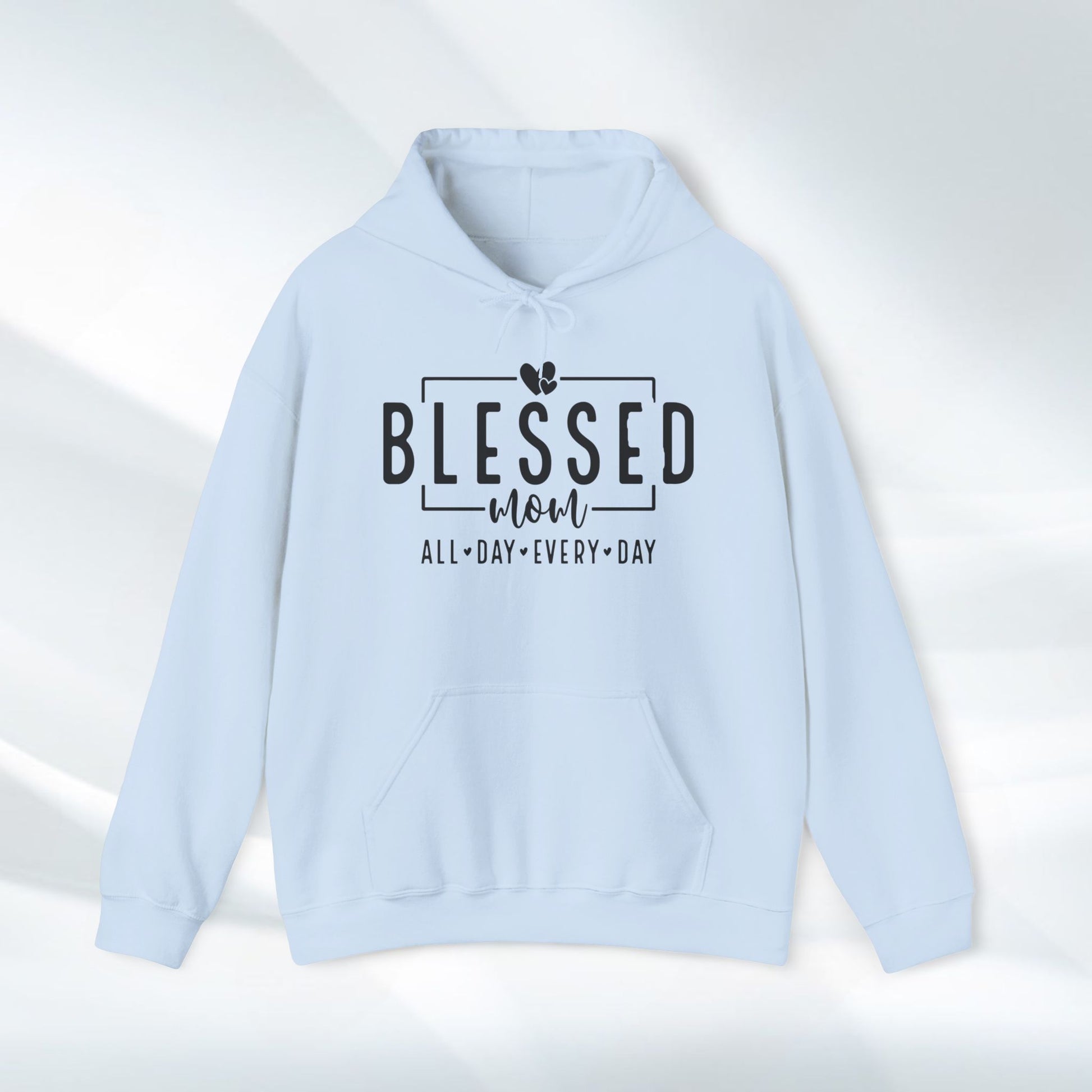 Blessed Mom Unisex Heavy Blend™ Hooded Sweatshirt - All Day Every Day - GULLYDESIGN