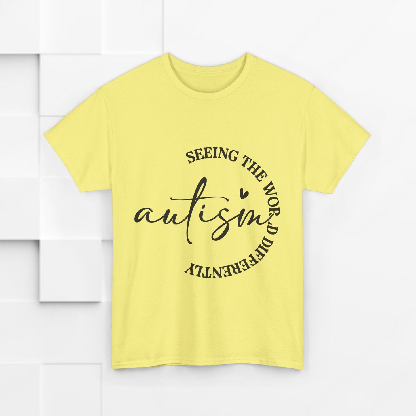 Autism Awareness Unisex Heavy Cotton Tee - Seeing the World Differently