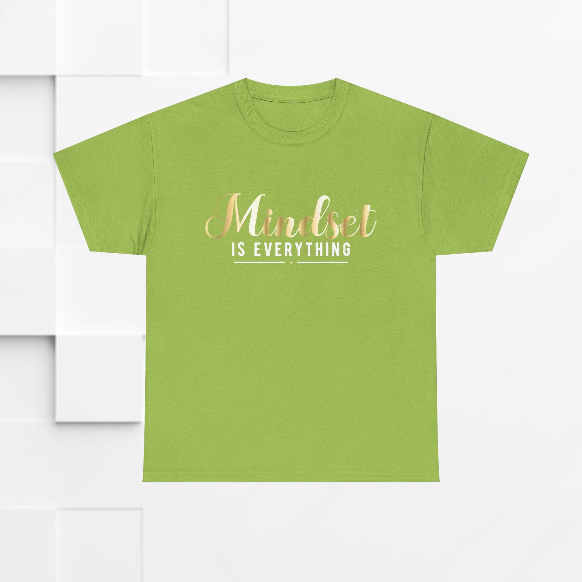 Mindset Unisex Heavy Cotton Tee - Inspirational T-Shirt for Positive Thinking - GULLYDESIGN