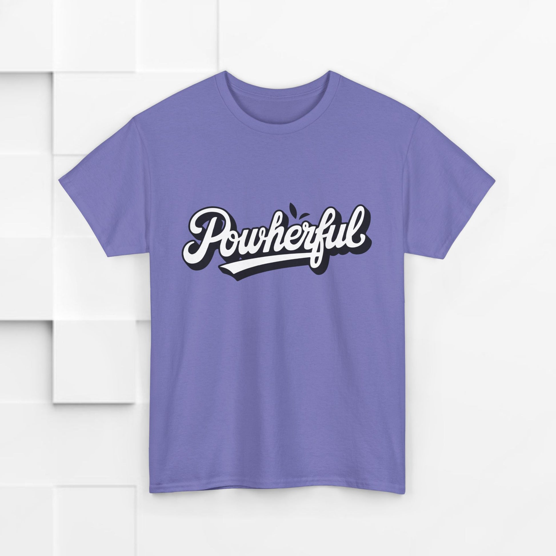 Unisex Heavy Cotton Tee - 'Powerful' Graphic Tee for Empowerment and Self-Expression - GULLYDESIGN