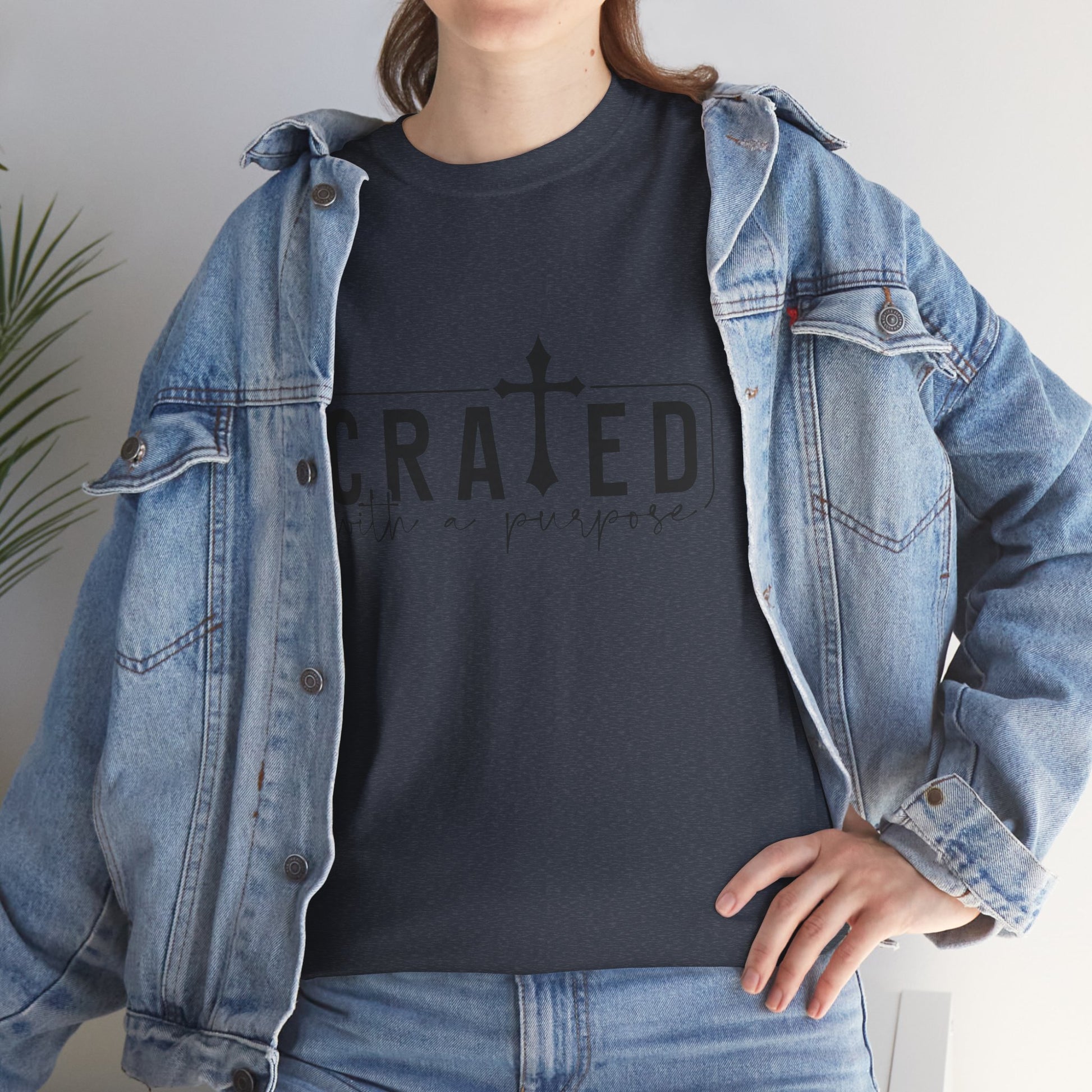 Unisex Heavy Cotton Tee - Grated with a Purpose Graphic Tee - GULLYDESIGN
