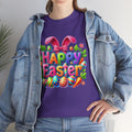Happy Easter Unisex Heavy Cotton Tee - Fun & Festive Spring Shirt - GULLYDESIGN