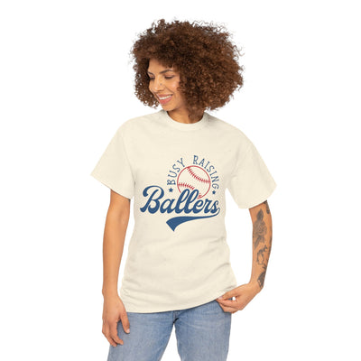 Busy Raising Ballers Unisex Heavy Cotton Tee