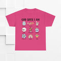 God Says I Am Unisex Heavy Cotton Tee - Inspirational Graphic T-Shirt - GULLYDESIGN
