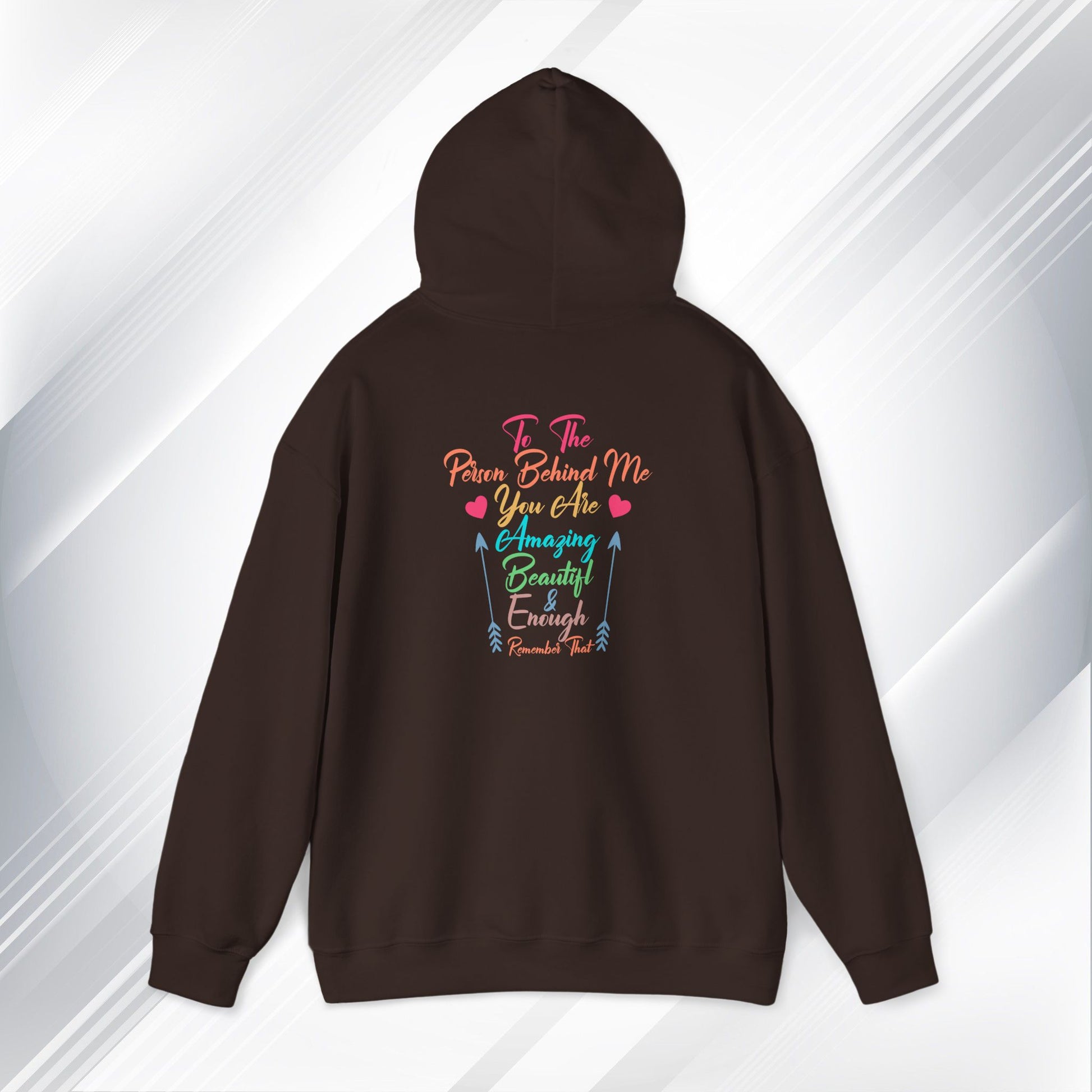 Inspirational Unisex Hoodie - 'You Are Enough' Motivational Sweatshirt for Self-Love & Positivity - GULLYDESIGN