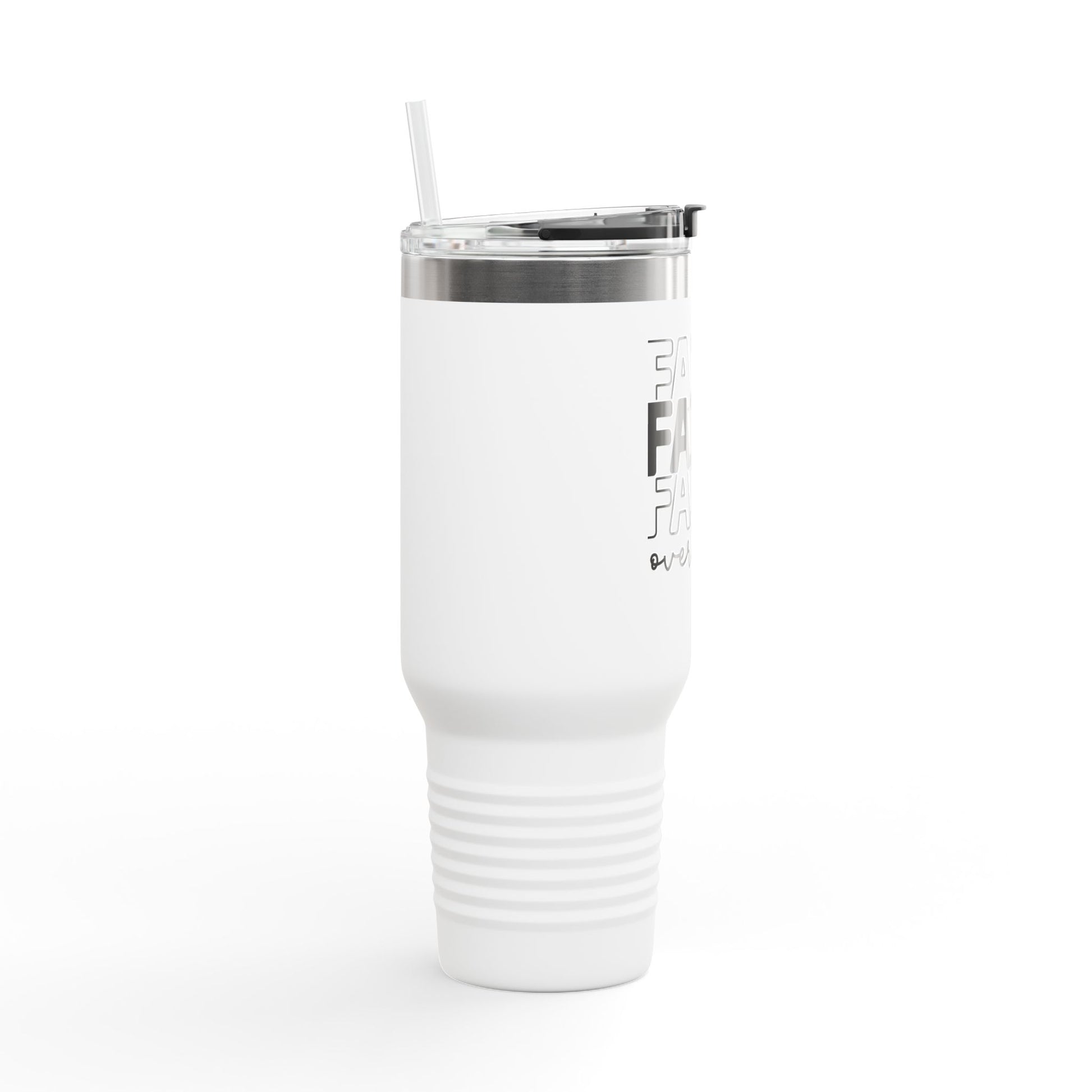 Faith Over Fear Insulated Travel Mug - 40oz Coffee Cup - GULLYDESIGN