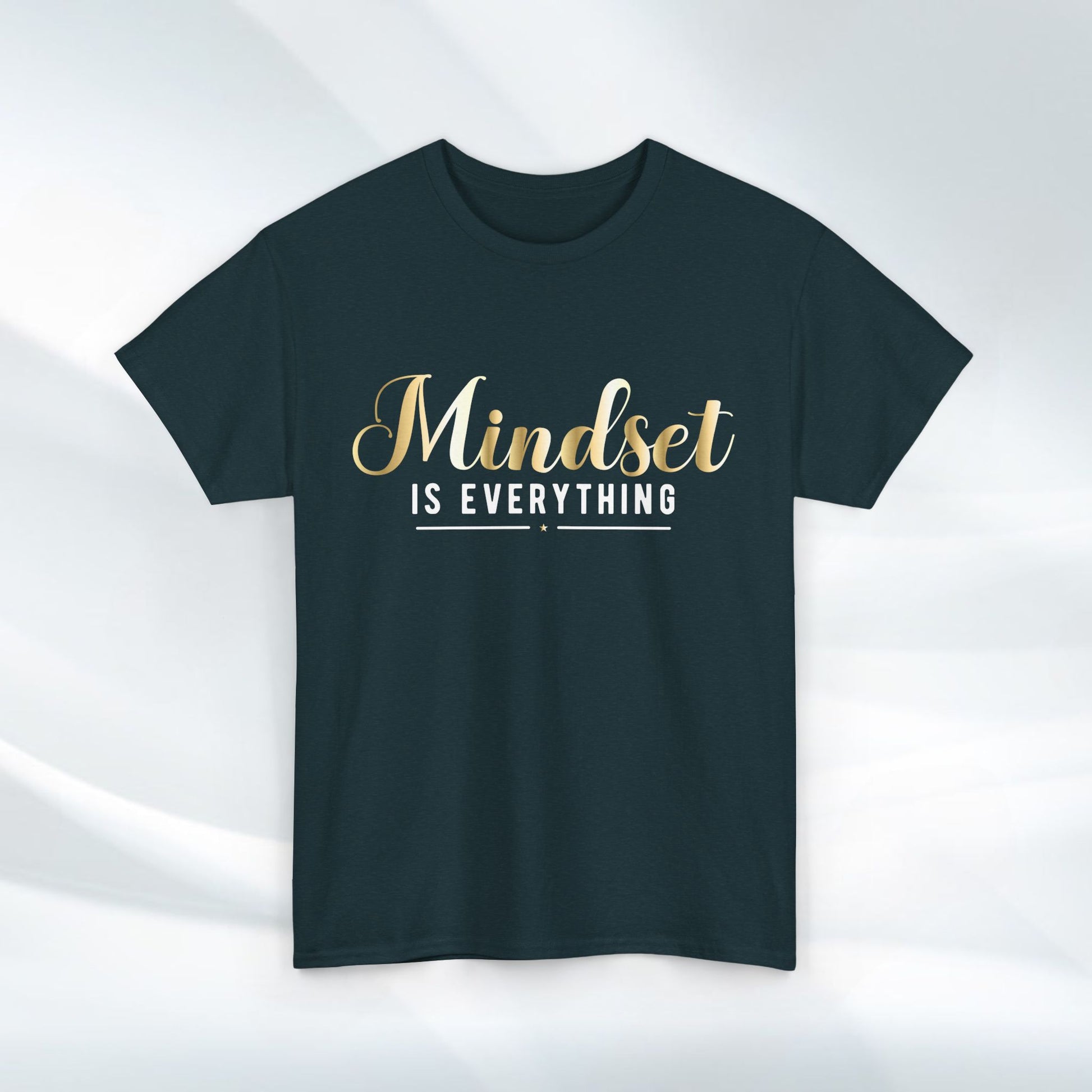 Mindset Unisex Heavy Cotton Tee - Inspirational T-Shirt for Positive Thinking - GULLYDESIGN