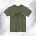 Inspirational Unisex Heavy Cotton Tee - 'Oh How He Loves Us' John 4:10 - GULLYDESIGN