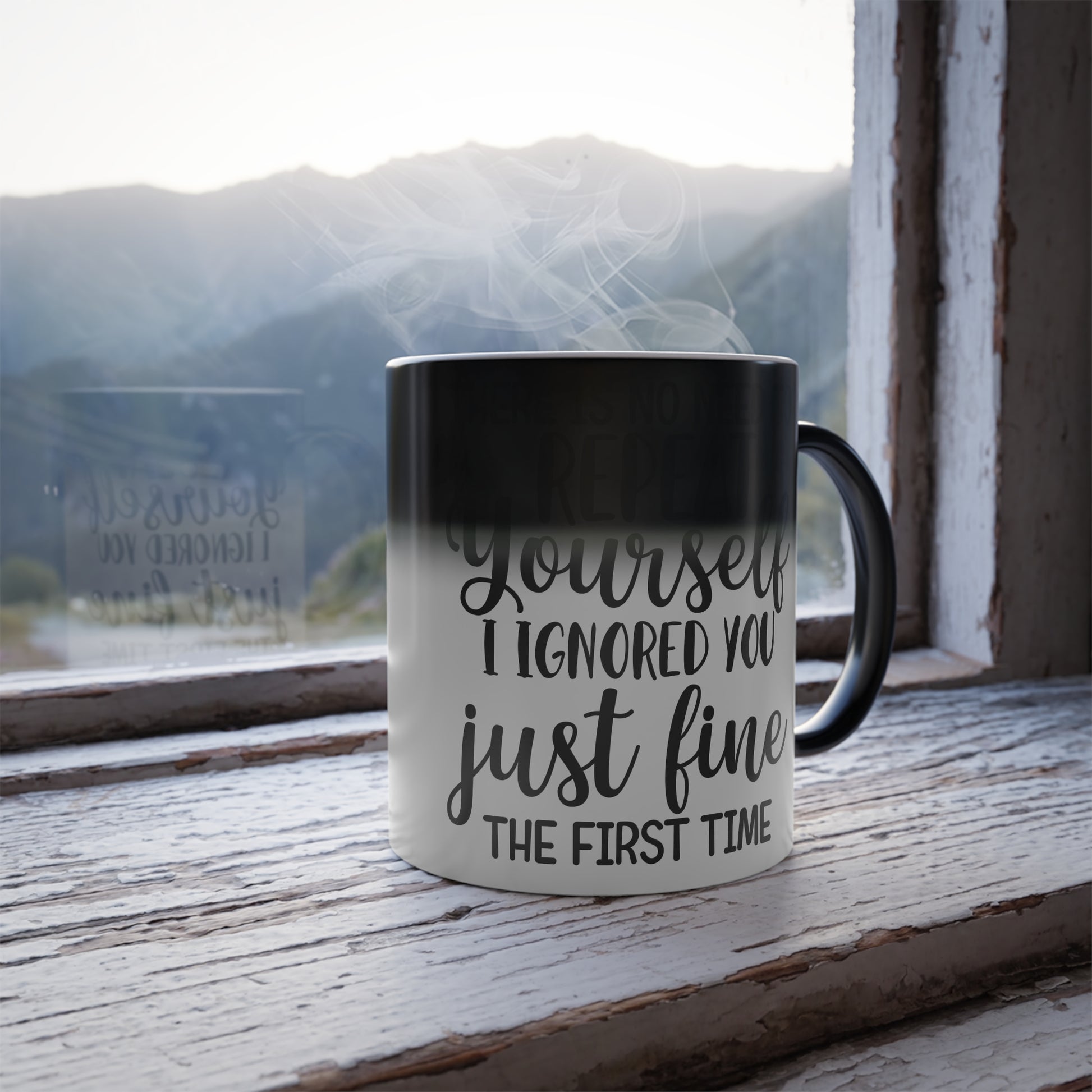 Inspirational Color Morphing Mug - 11oz Motivational Coffee Cup for Self-Love - GULLYDESIGN