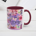 Inspirational Grateful and Thankful Butterfly Mug - Colorful 11oz & 15oz Coffee Cup with Motivational Quotes - GULLYDESIGN