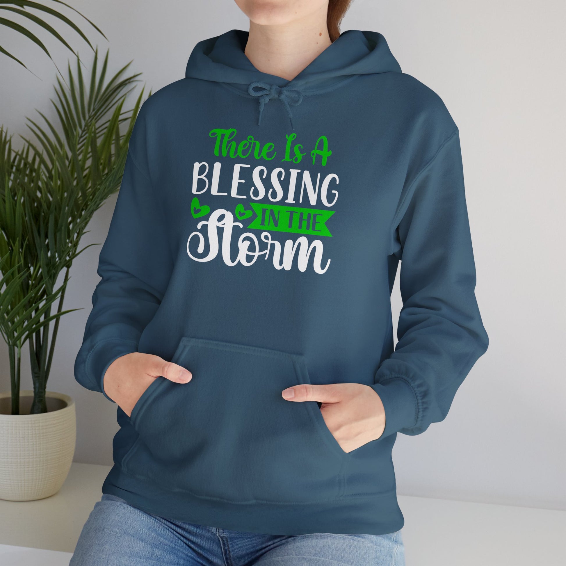 Blessing in the Storm Hoodie | Unisex Heavy Blend Sweatshirt for Comfort and Style - GULLYDESIGN