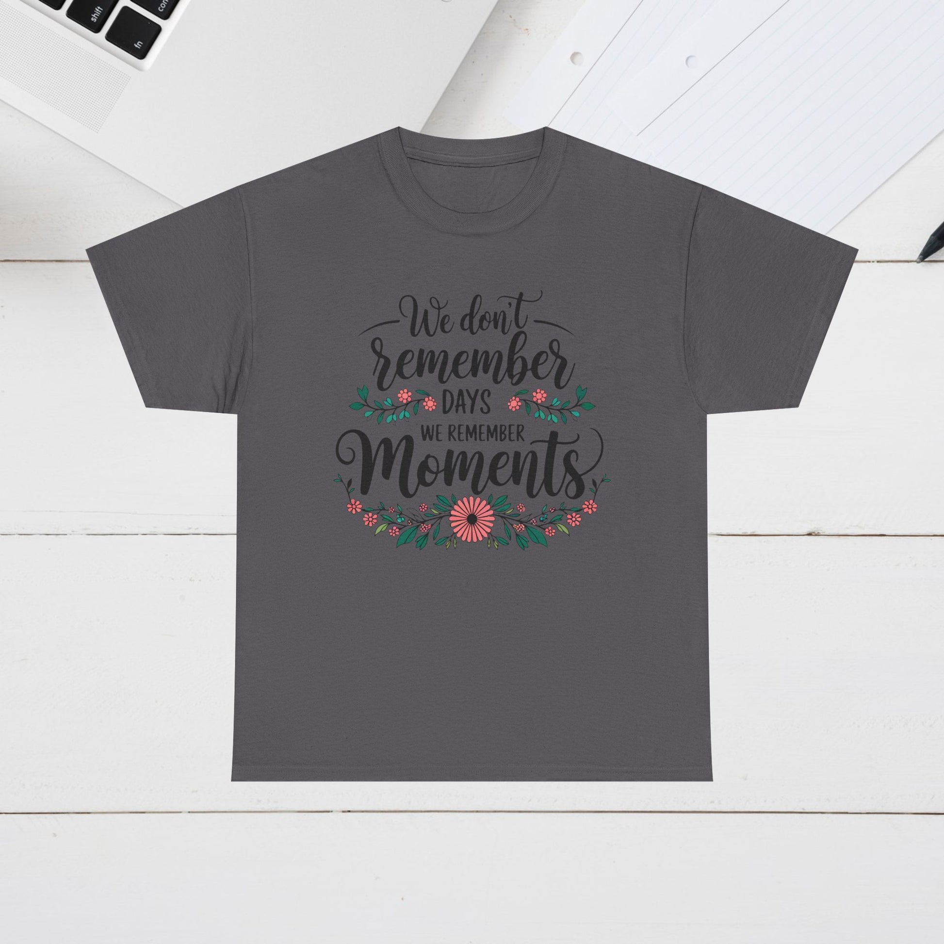 Moments Remembrance Unisex Heavy Cotton Tee - Inspirational Graphic Shirt - GULLYDESIGN