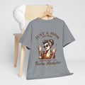 Just a Mom Heavy Cotton Tee - Funny Mom Shirt - GULLYDESIGN
