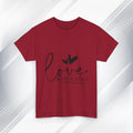Love Never Fails Unisex Heavy Cotton Tee - Inspirational Christian T-Shirt - GULLYDESIGN