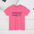 Inspirational Unisex Heavy Cotton Tee - 'Tomorrow Needs You' - GULLYDESIGN
