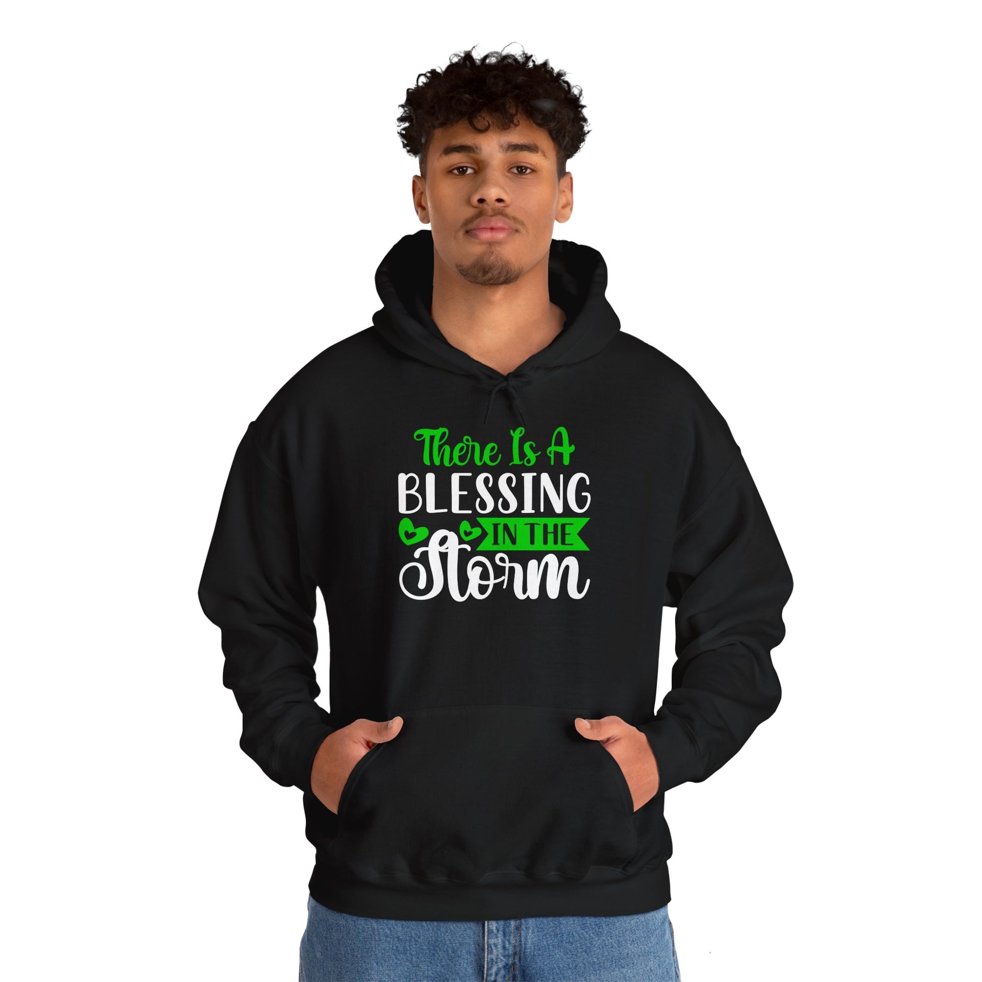 Blessing in the Storm Hoodie | Unisex Heavy Blend Sweatshirt for Comfort and Style - GULLYDESIGN