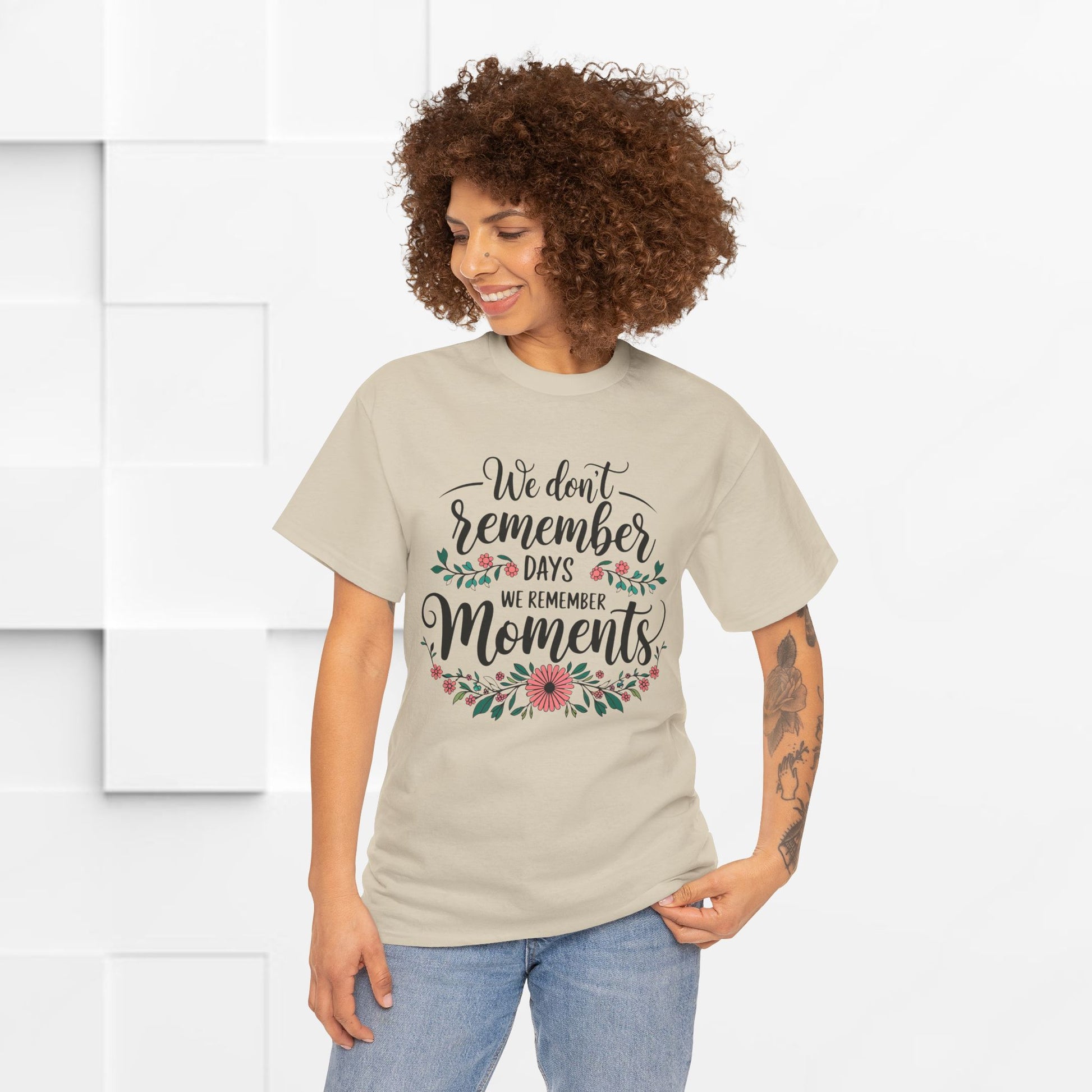 Moments Remembrance Unisex Heavy Cotton Tee - Inspirational Graphic Shirt - GULLYDESIGN