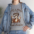 Just a Mom Heavy Cotton Tee - Funny Mom Shirt - GULLYDESIGN
