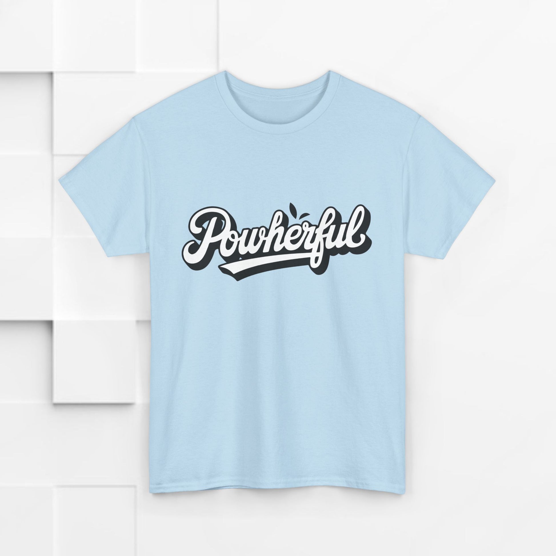 Unisex Heavy Cotton Tee - 'Powerful' Graphic Tee for Empowerment and Self-Expression - GULLYDESIGN
