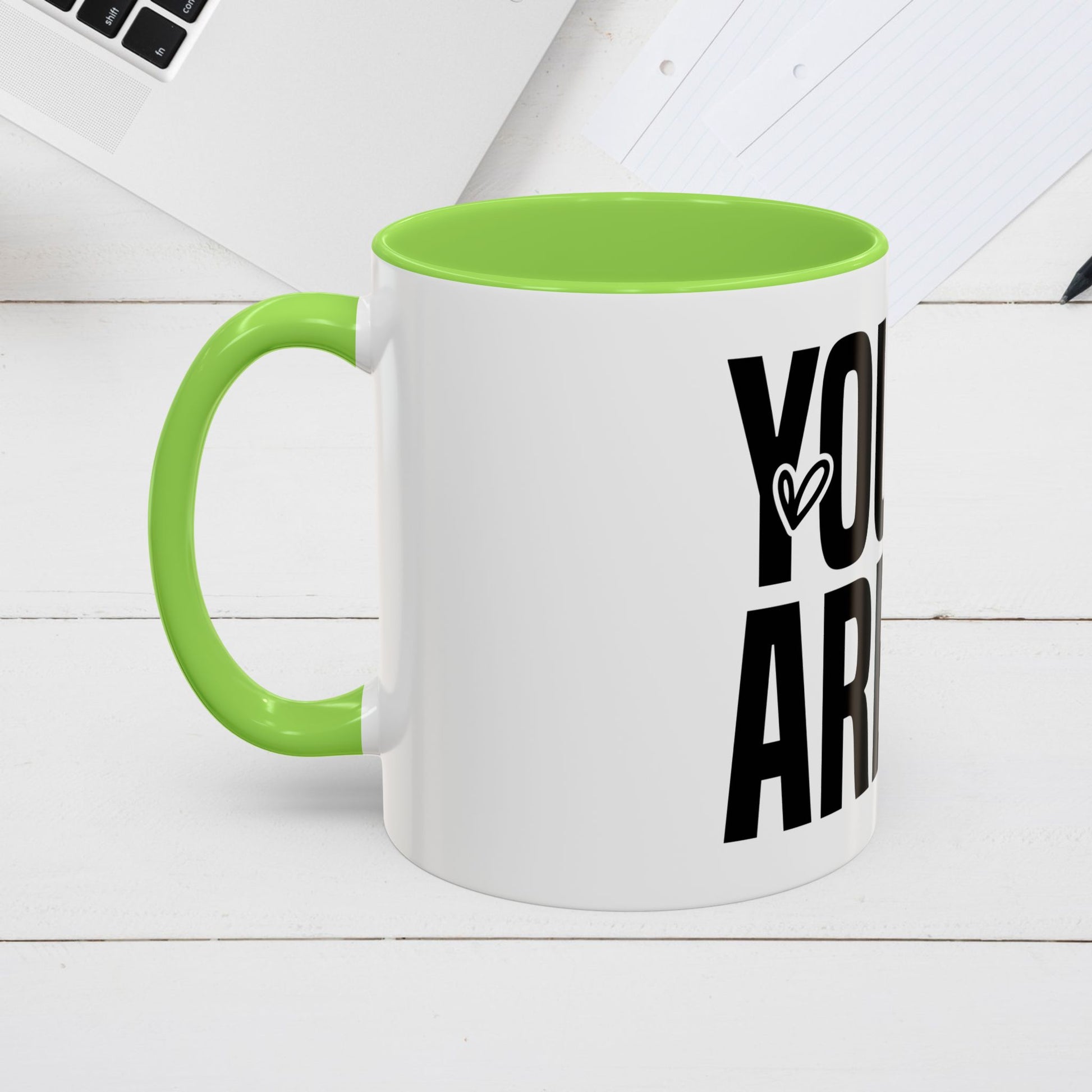 Inspirational Colorful Mug - Empowering Affirmations for Coffee Lovers - GULLYDESIGN