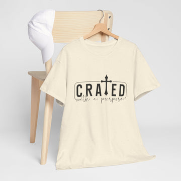 Unisex Heavy Cotton Tee - Grated with a Purpose Graphic Tee - GULLYDESIGN