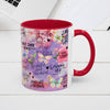 Inspirational Grateful and Thankful Butterfly Mug - Colorful 11oz & 15oz Coffee Cup with Motivational Quotes