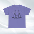 Inspirational Unisex Heavy Cotton Tee - 'Be The Light' Matthew 5:14 - GULLYDESIGN