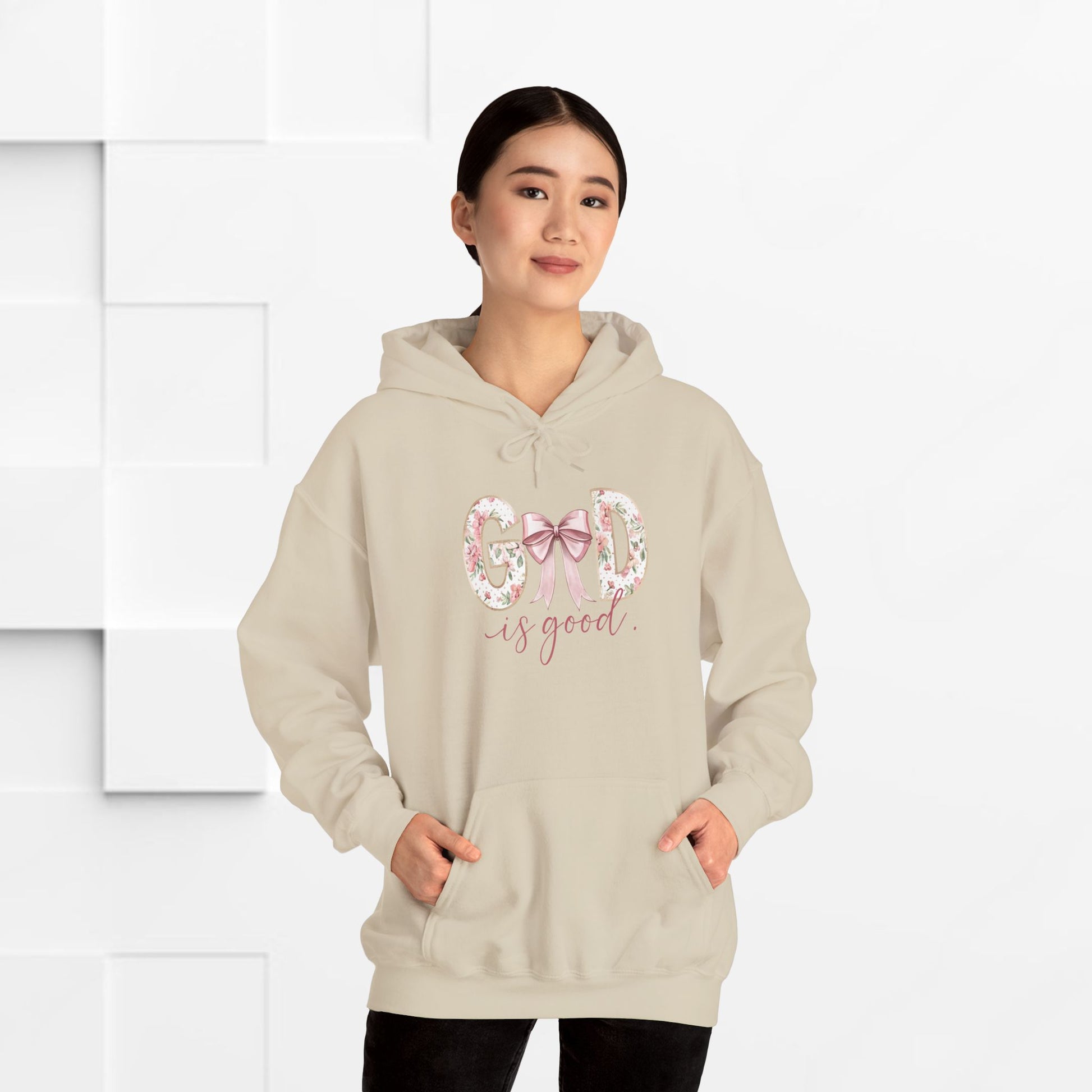 Inspirational God is Good Hoodie - Unisex Heavy Blend™ Sweatshirt - GULLYDESIGN