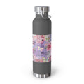 Inspirational Copper Insulated Water Bottle - 22oz - Motivational Quotes & Colorful Design - GULLYDESIGN