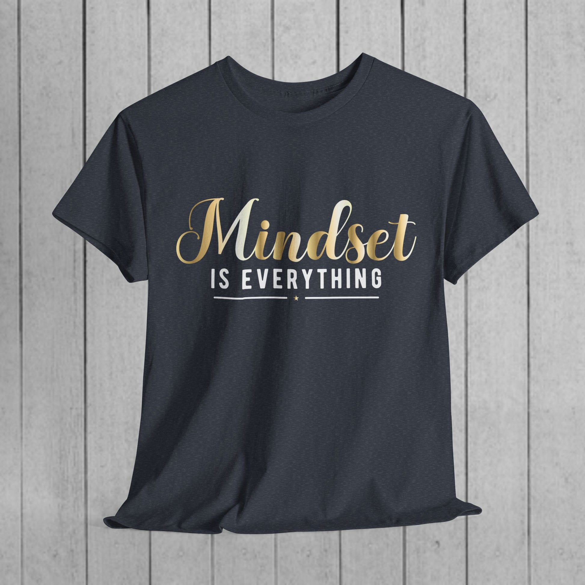 Mindset Unisex Heavy Cotton Tee - Inspirational T-Shirt for Positive Thinking - GULLYDESIGN