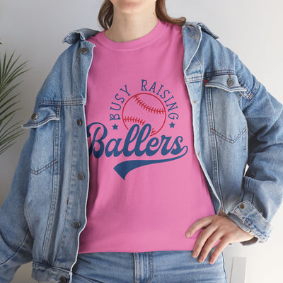 Busy Raising Ballers Unisex Heavy Cotton Tee