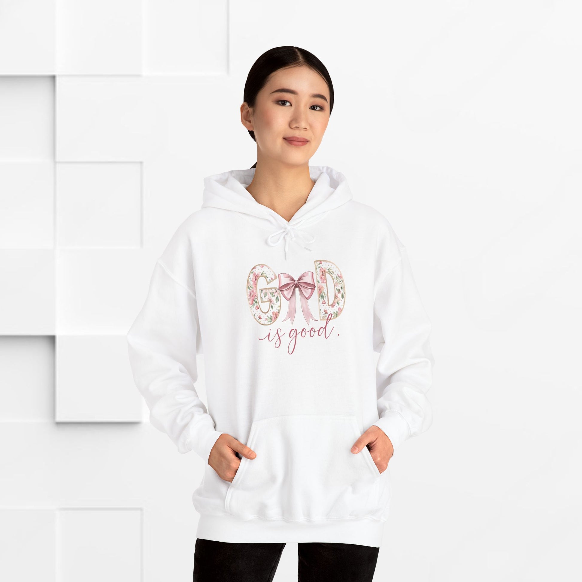 Inspirational God is Good Hoodie - Unisex Heavy Blend™ Sweatshirt - GULLYDESIGN