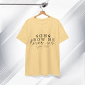 Inspirational Unisex Heavy Cotton Tee - 'Oh How He Loves Us' John 4:10 - GULLYDESIGN