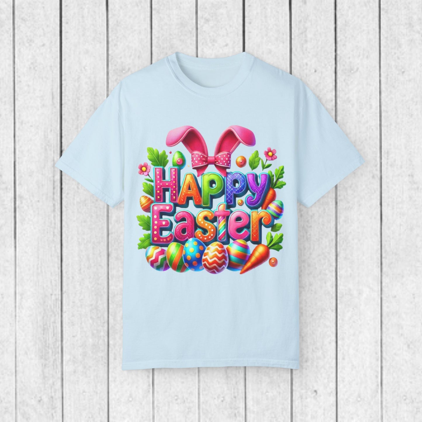 Happy Easter Unisex Garment-Dyed T-Shirt