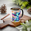 Colorful Floral Character Mug - Cute 11oz/15oz Coffee Mug for Nature Lovers - GULLYDESIGN