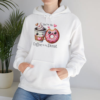 Cute Coffee & Donut Hoodie - You're the Coffee to My Donut Sweatshirt