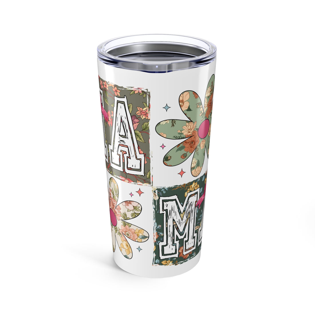 Floral 'MOM' Tumbler 20oz - Perfect Gift for Mother's Day