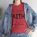 Faith Over Fear Unisex Heavy Cotton Tee - Inspirational T-Shirt - GULLYDESIGN