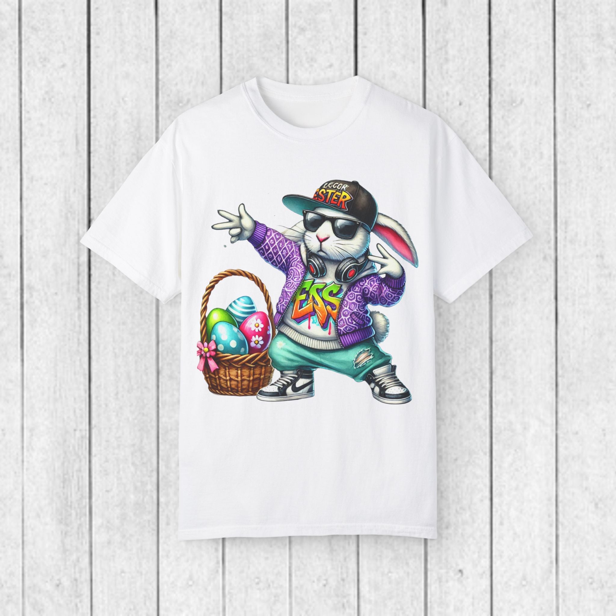Hip Hop Easter Bunny Unisex T-Shirt - Fun & Festive Spring Apparel - GULLYDESIGN