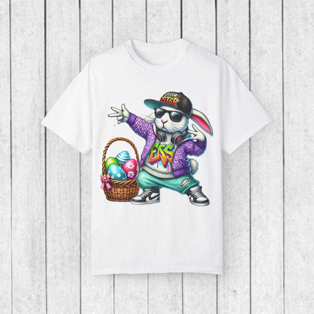 Hip Hop Easter Bunny Unisex T-Shirt - Fun & Festive Spring Apparel - GULLYDESIGN